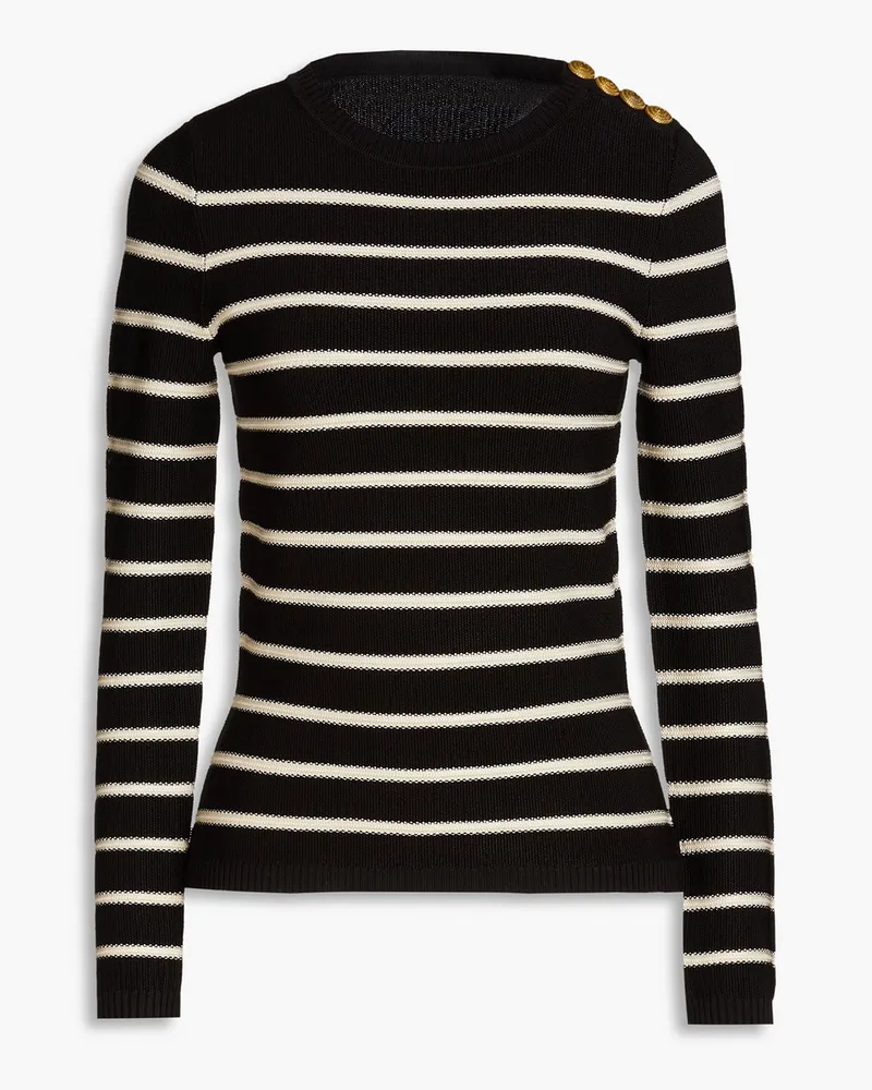 Zimmermann Striped knitted sweater - Black Black