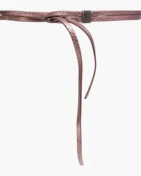 Brunello Cucinelli Metallic snake belt - Purple Purple