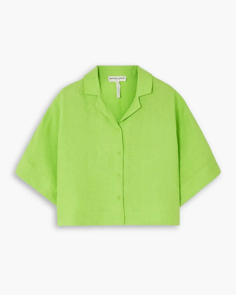 APIECE APART Serra linen shirt - Green Green