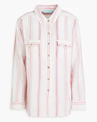 Melissa Odabash Striped cotton shirt - White White