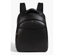 Textured-leather backpack - Black - OneSize