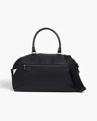 Serapian Leather-trimmed twill weekend bag - Black - OneSize Black