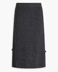 Altuzarra Cable-knit merino wool-blend midi skirt - Gray Gray