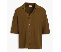 Jeff cotton-blend chenille shirt - Brown