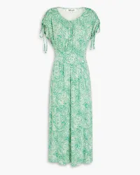 Diane von Furstenberg Reggio printed jersey midi dress - Green Green