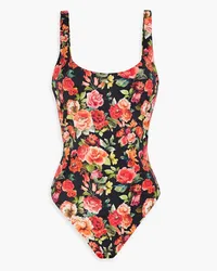 Onia Rachel floral-print swimsuit - Orange Orange