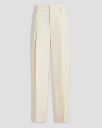 Vince Pleated twill wide-leg pants - White White