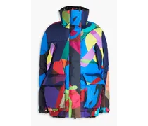 Kaws quilted printed shell jacket - Blue
