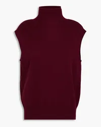 Autumn Cashmere Cashmere turtleneck top - Burgundy Burgundy