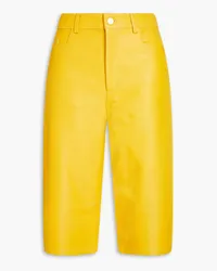 WANDLER Poppy leather shorts - Yellow Yellow