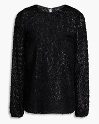 RED Valentino Fil coupé gauze blouse - Black Black