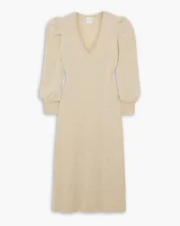 Madeleine Thompson Raine wool and cashmere-blend midi dress - Neutral Neutral