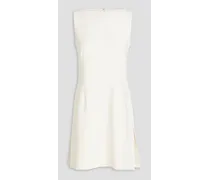 Whipstitched crepe mini dress - White
