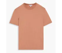 Slub cotton-jersey T-shirt - Brown