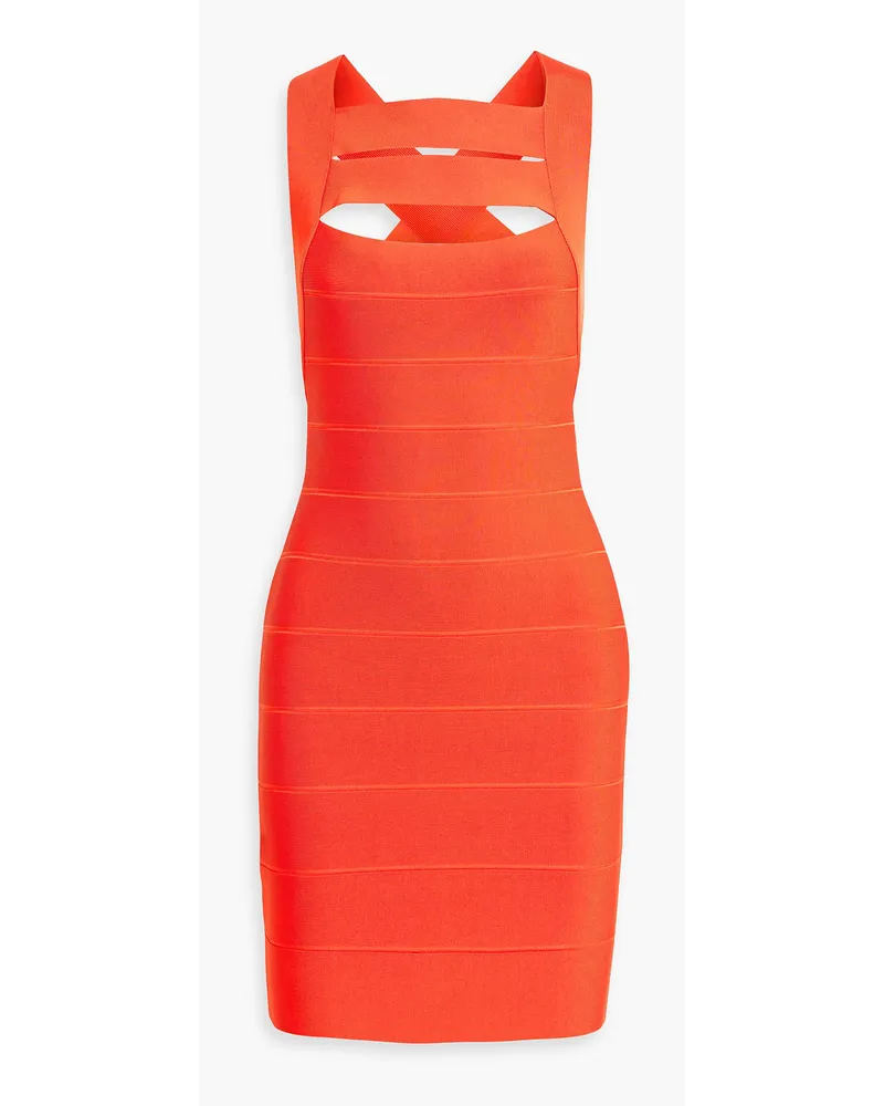 Hervé Léger Cutout bandage mini dress - Red Red