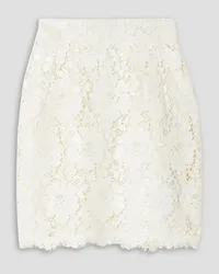 Dolce & Gabbana Corded lace mini skirt - White White