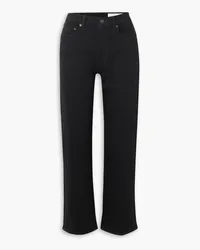 Rag & Bone Harlow cropped high-rise straight-leg jeans - Black Black