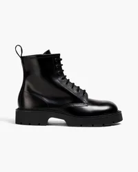 Sandro Glossed-leather boots - Black Black