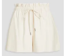 Faux leather shorts - White