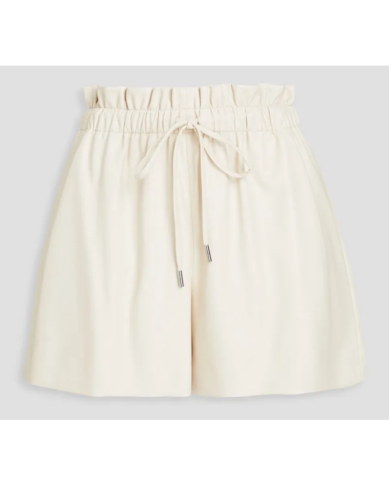 Moschino Faux leather shorts - White White