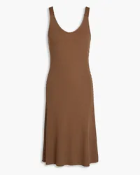 Vince Ribbed-knit dress - Brown Brown