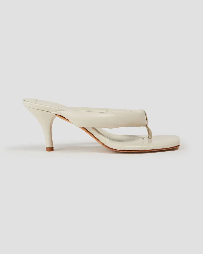 IRO Boyde padded leather mules - White White