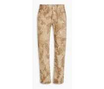The Daze painted tie-dyed denim jeans - Neutral