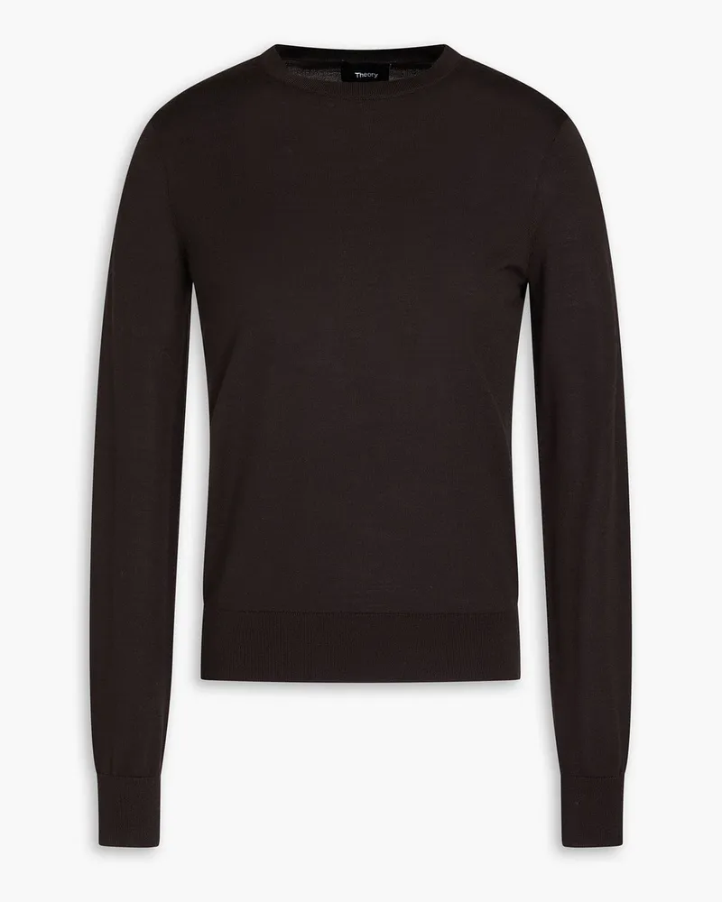 Theory Wool-blend sweater - Brown Brown