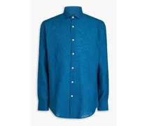 Antonio linen shirt - Blue