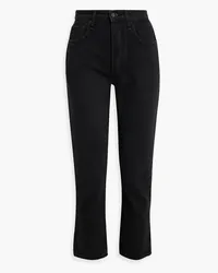 Rag & Bone Nina cropped high-rise slim-leg jeans - Black Black