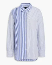 Rag & Bone Striped cotton-poplin shirt - Blue Blue