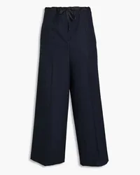 Jil Sander Mélange wool-blend wide-leg pants - Blue Blue