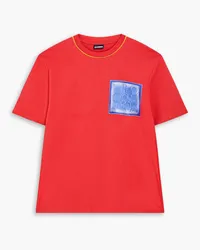 Jacquemus Printed cotton-jersey T-shirt - Red Red