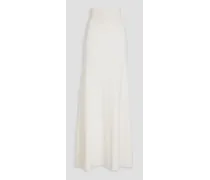 Stretch-knit maxi skirt - White