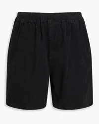 John Elliott + Co Talladega cotton-corduroy shorts - Black Black