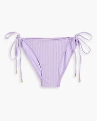 Melissa Odabash Miami ribbed low-rise bikini briefs - Purple Purple