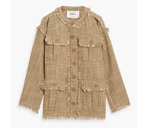 Morro B frayed tweed jacket - Neutral