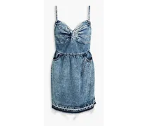 Faded denim mini dress - Blue