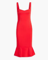 Marni Fluted cady midi dress - Red Red