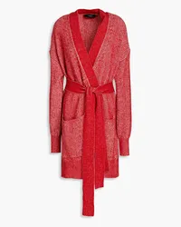 Joseph Luxe ribbed cotton, wool and cashmere-blend cardigan - Red Red