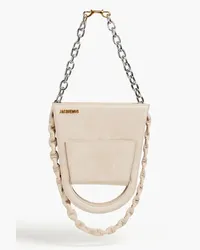 Jacquemus Le Sac A L'envers suede shoulder bag - Neutral Neutral