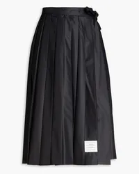 Thom Browne Pleated ripstop wrap skirt - Blue Blue