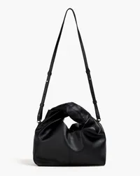 J.W.Anderson Twisted leather tote - Black Black