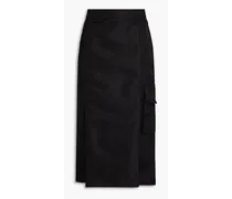 Shell midi skirt - Black
