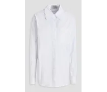 Stage organic cotton-poplin shirt - White