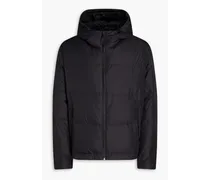 Hudson Street quilted shell hooded jacket - Black