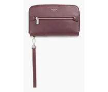 Textured-leather pouch - Burgundy - OneSize