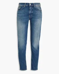 Acne Studios Faded high-rise slim-leg jeans - Blue Blue