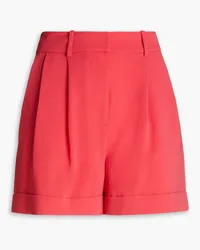 Diane von Furstenberg Shiana pleated crepe shorts - Orange Orange