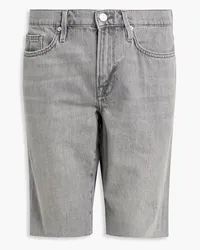 Frame Denim L'Homme distressed denim shorts - Gray Gray